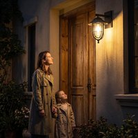 Lampe murale solaire rétro à LED personnalisée, étanche IP65, à intensité variable, antirouille, approuvée ODM/OEM pour la décoration extérieure
