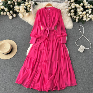 2019 Korean Women's Chiffon Dress Trends 2019 Korean Women's Chiffon Dress Trends