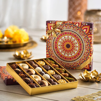Boîtes d'emballage en papier kraft personnalisé à prix raisonnable pliante design fantaisie Baklava macaron sucré chocolat dattes