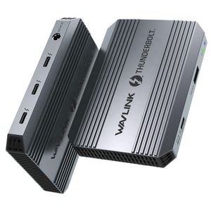 Base de Conexión <span class=keywords><strong>Thunderbolt</strong></span> 4 de 40 Gbps para Dos Pantallas 4K 8K WAVLINK 5 en 1, Hub <span class=keywords><strong>Thunderbolt</strong></span> 4 con Carga PD de 90 W, <span class=keywords><strong>USB</strong></span> <span class=keywords><strong>A</strong></span>, Wavlink UTD49T - Product Image 2