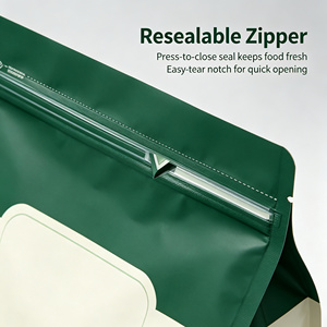 Sac cadeau en plastique à fond plat, sac de transport à huit soudures latérales, emballage personnalisé imprimé pour la vente au détail de cosmétiques - Product Image 6