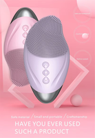 Nouvelle brosse nettoyante électrique sonique pour le visage, mini, autoportante, avec massage, recharge USB, nettoyage en profondeur des pores, étanche, en silicone