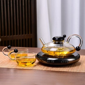 Set di <span class=keywords><strong>Teiera</strong></span> in Vetro <span class=keywords><strong>con</strong></span> <span class=keywords><strong>Infusore</strong></span> e Filtro per Tè e Caffè, Sicuro per Fornelli, per Uso Domestico e Alberghiero - Product Image 1
