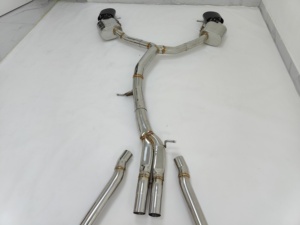 Tuyau d'échappement avant et silencieux à valve pour Audi RS4 RS5 2.9T, échappement haute performance en acier inoxydable SS304 avec silencieux à valve - Product Image 3