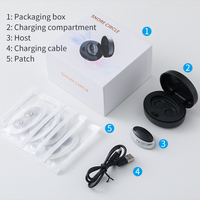 Dispositif anti-ronflement intelligent EMS avec étui de charge, double stimulation pulsée, suppresseur magnétique du ronflement pour un meilleur sommeil