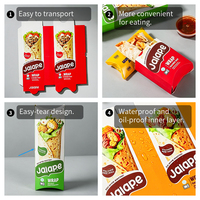 Cajas Desechables para Comida Rápida para Llevar, Cajas para Hamburguesas con Logotipo Personalizado, Cajas Ecológicas para Papas Fritas y Pollo Frito