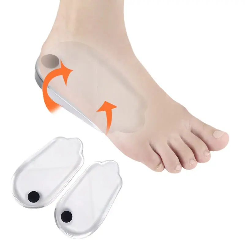 XO Leg-coussinet de talon correcteur en silicone, fasciite plantaire, soulagement de la douleur, soins des pieds, semelles intérieures, Gel de Silicone, coussinet de talon magnétique