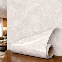 Panneau mural 3D en marbre PVC, design imperméable à coller et à décoller pour la rénovation d'hôtels