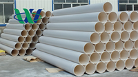 Tuyau de drainage en PVC-U, tuyau rigide en PVC pour égouts, résistant à la corrosion, léger