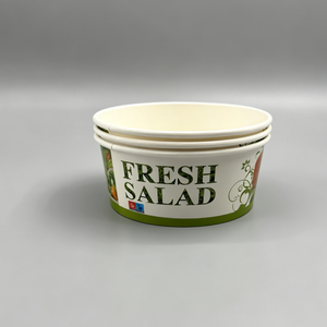 Tazón de papel recubierto de PE premium con tapas, 0-8 colores impresos, para restaurante, catering, ensaladas, comida rápida, compra al por mayor. - Product Image 3