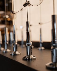 Kệ rượu Cáp nổi với cái nôi thủy tinh rõ ràng - Product Image 2