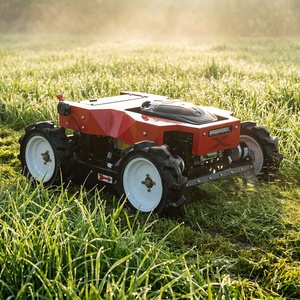 Tondeuses à gazon robotisées autopropulsées sans fil à batterie - Tondeuses industrielles à roues télécommandées pour maisons et jardins - Product Image 1