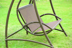 Chaise à bascule suspendue avec canopée, balançoire d'extérieur, <span class=keywords><strong>2</strong></span> ou 3 <span class=keywords><strong>places</strong></span>, avec coussin, banc extérieur, jardin, Patio - Product Image 5