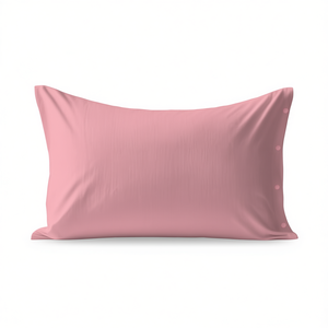 Funda de almohada 100% algodón rosa tamaño francés 65x65cm - Product Image 3