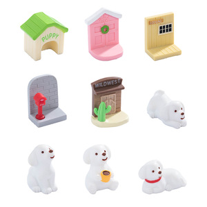 Accessoires décoratifs en résine en forme de chiot miniature Depeng pour la décoration de bureau à domicile, ornement artistique en forme d'animal - Product Image 5