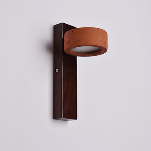 工业6w发光二极管床头灯砖红色简约石灰华卧室酒店走廊客厅复古装饰 - Product Image 4