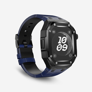 ชุดอุปกรณ์ตกแต่งหรูหราใหม่ รุ่น Ultra 3 2 1 ขนาด 49 มม. ตัวเรือนไทเทเนียมอัลลอย+สายหนังสำหรับ Apple Watch Series 9 8 ขนาด 44 มม. 45 มม. - Product Image 5