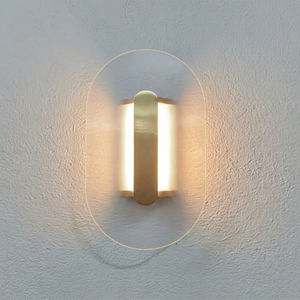 Modern Oval Glass Wall <b>Sconce</b> LED Wall Lamp Bedroom Bedside <b>Light</b> - Product Image 1