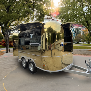 Outdoor Mobile Coffee Concession Wholesale Ice Cream Cart Van <b>Trailer</b> Hot <b>Dog</b> Food Truck - Product Image 5