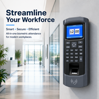 Máquina de Control de Asistencia con Huella Dactilar Wiegand, Terminal de Control de Acceso con Descarga USB Anti-manipulación para Empleados de Oficina y Fábrica