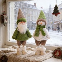 Décoration de Noël populaire nordique : Poupée Bonhomme de Neige pour la Maison, l'Entreprise et le Marché – Couleurs et Styles Personnalisés, Figurines de Noël OEM