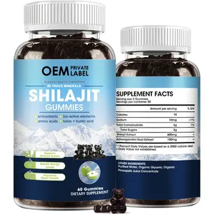 Shilajit Gummibärchen reich an Mineralien Vitaminen und Nährstoffen fördert die Zellaktität und verbessert den Stoffwechsel steigert Energie-Supplement