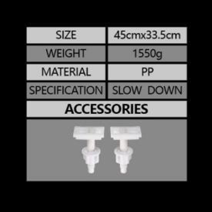 Moderna misura universale morbida stretta allungata sedile del water PP materiale WC Cover <span class=keywords><strong>per</strong></span> uso domestico - Product Image 6