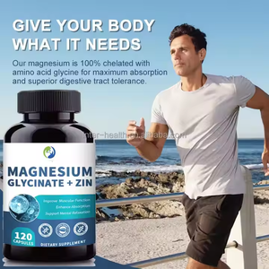 OEM Magnesio Glicinato 3-en-1 Complex Zinc Suplemento 400mg 500mg 1000mg Magnesio Glicinato Zinc Cápsulas - Product Image 3