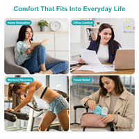 Thérapie TENS sans fil avec télécommande, grand coussin chauffant, 3 niveaux de chaleur pour soulager les crampes menstruelles et la gestion quotidienne de la douleur