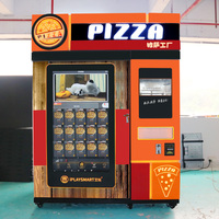 Máquina Expendedora de Pizza Inteligente con Pantalla Táctil 2022 en Venta, Totalmente Automática, para Exteriores, Comida Rápida Caliente y Fresca, Autoservicio