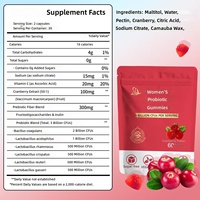 Gummies Probiotiques et Prébiotiques à la Canneberge pour Femmes – Meilleures Ventes, Améliore la Densité Osseuse, En Stock & OEM Disponible