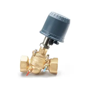 HVAC Brass Dynamic Pressure Balancing Control Motorised Valve For Water