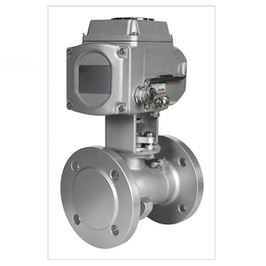 Vanne à bille à bride électrique en acier inoxydable COVNA, actionnée par courant continu 12 V, 4 voies, port en T, haute pression PN16, DN50 (2 pouces), avec fenêtre de 90 jours - Product Image 1