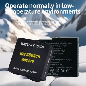Baterai Digital 2000mAh, Kompatibel dengan Baterai Isi Ulang Insta360 ACE, ACEPRO, ACEPRO2, dengan Daya Tahan Baterai 2 Jam - Product Image 5