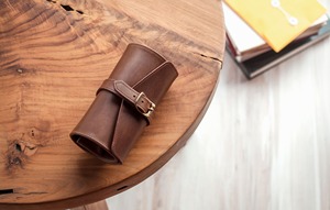 Pochette de montre en cuir véritable avec <span class=keywords><strong>4</strong></span> fentes Organisateur de voyage Sac de rangement pour bijoux