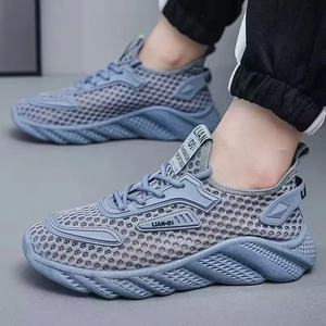 Zapatillas deportivas de malla con punta redonda, cordones, transpirables, entresuela de EVA, para todas las estaciones. - Product Image 2