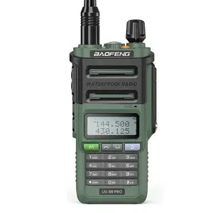 BAO FENG UV-9RPRO UHF VHF 8W el walkie-talkie açık interkom Baofeng su geçirmez Walkie talkie UV-9R PRO walkie-talkie