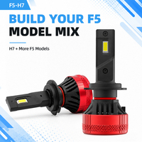 Ampoule de phare LED F5 H7 50W 4000LM, remplacement halogène, décodeur à collier réglable, IP68, universelle