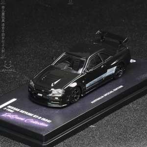 1/64 <span class=keywords><strong>Nissan</strong></span> GTR R34 Z-Tune ENDGAME 1:64 modelo <span class=keywords><strong>de</strong></span> coche <span class=keywords><strong>de</strong></span> aleación SUV vehículo todoterreno producto terminado a pequeña escala - Product Image 1