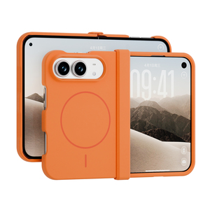 Étui de téléphone magnétique en silicone S145 Hinge Spine pour iPhone Duo 2800Gs 2.0mm, emballage personnalisé, étui pliable, distributeur - Product Image 1