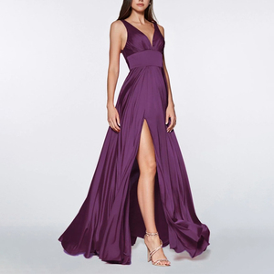 Della Bretella di modo Del Partito Senza Maniche Maxi Vestito Da Donna Estate <span class=keywords><strong>raso</strong></span> Slittamento Vestito Da Sera <span class=keywords><strong>lungo</strong></span> - Product Image 2
