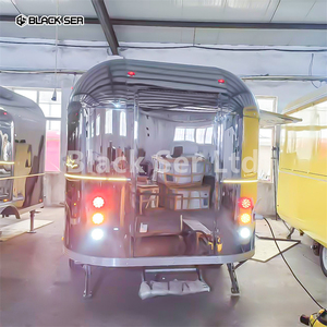 Camion de restauration mobile en fibre de verre et aluminium, sur mesure, aux normes américaines, style rétro, entièrement équipé d'équipements de cuisine - Product Image 3