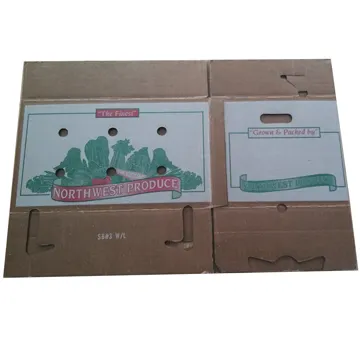 Boîte d'expédition d'emballage de produits frais imperméable personnalisée Boîtes en carton ciré pour légumes