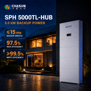 Inverter Ibrido Growatt 5kW SPH 5000TL-HUB, Efficienza 97.5%, <span class=keywords><strong>2</strong></span> MPPT, IP66, On/Off Grid, Backup Domestico, LiFePO4, CAN, Montaggio a Parete, Tutto in Uno - Product Image 3