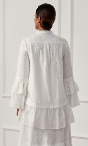 Robe de prière musulmane Dubaï Khimar Abaya Modane Coton de Luxe 2022 <span class=keywords><strong>Baju</strong></span> Muslimah Broderie Fantaisie <span class=keywords><strong>Baju</strong></span> <span class=keywords><strong>Kurung</strong></span> Marque Lanna DK11 - Product Image 3