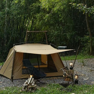 Morningstar Tente de camping simple imperméable en nylon imperméable à la pluie et à l'eau, abri de <span class=keywords><strong>chalet</strong></span> extérieur pour les touristes pour les aventures en plein air. - Product Image 4