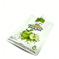 Pochette à bec verseur en aluminium alimentaire imprimée sur mesure pour jus