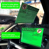 Autocollants d'avertissement de stationnement illégal, autocollants de signalisation de violation de la réglementation sur le stationnement privé pour les vitres de voiture