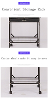 Cage à oiseaux décorative, durable et écologique en métal avec arche supérieure, roulettes, support en fil métallique, tiroir, plateaux et mangeoires pour petits oiseaux