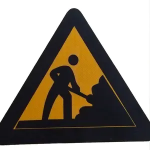 Fabrika alüminyum üçgen trafik işareti uyarı güvenlik trafik işareti tabelası